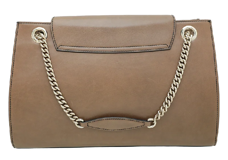 Gucci handbags for women with a metal - framed claspGucci Brown Emily Large Bag