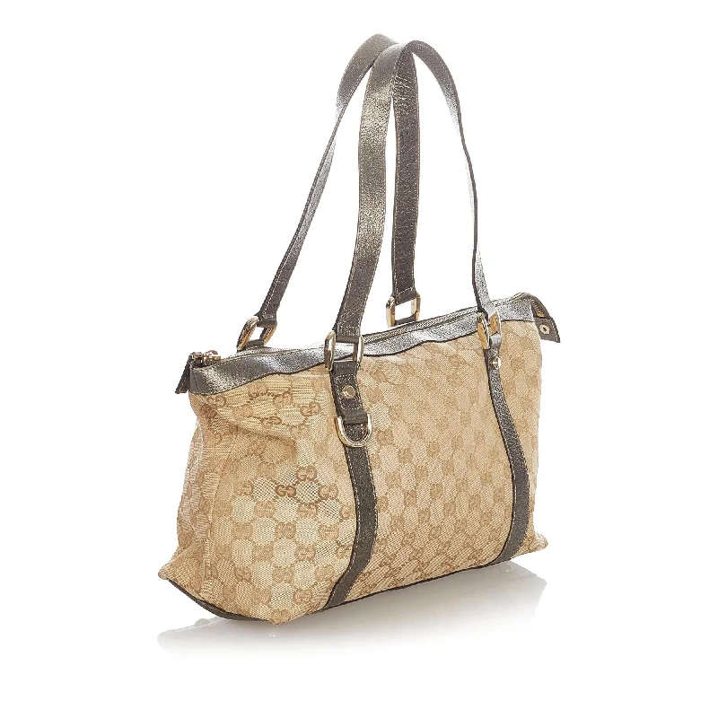 Gucci Marmont bags for women with quilted leather exteriorsGucci GG Canvas Abbey Tote Bag (23279)