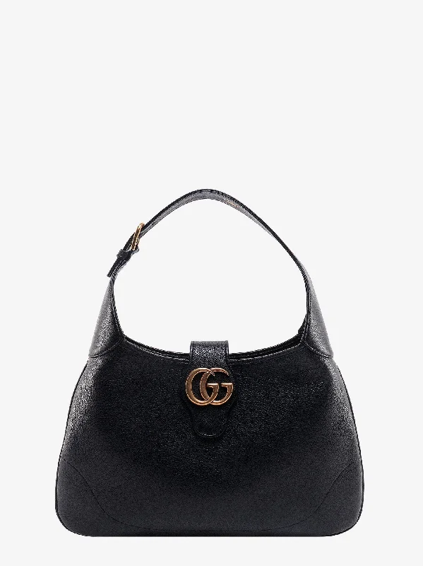 Ladies Gucci shoulder bags with a magnetic - closure flapGucci Women Gucci Black Shoulder Bags