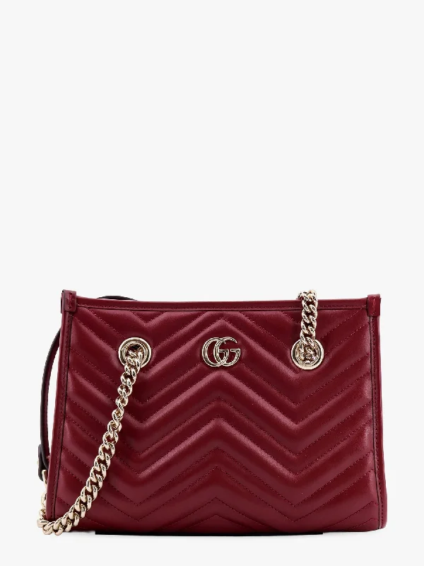 Women Gucci bags with a magnetic snap closure for easy accessGucci Women Gucci Red Shoulder Bags