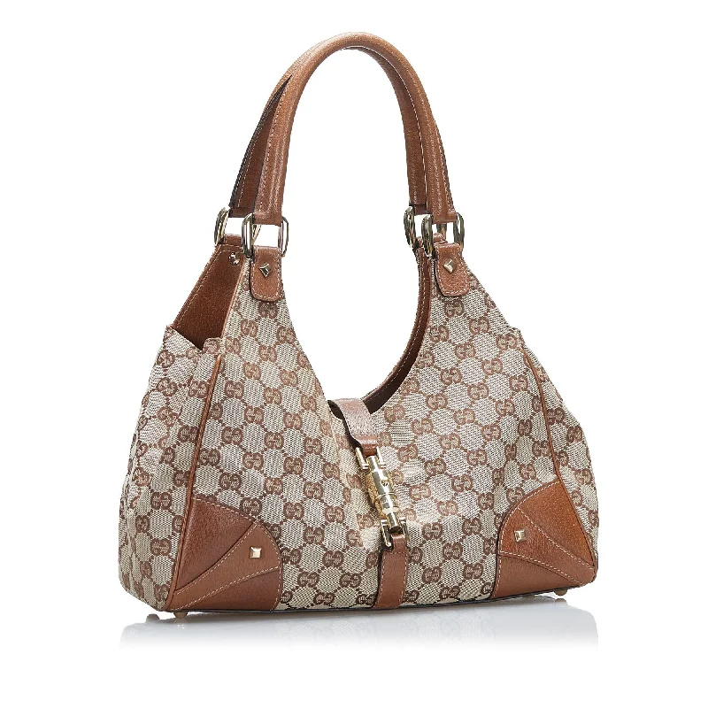 Gucci Marmont bags for women with a snakeskin - effect panelGucci GG Canvas Nailhead Jackie (SHG-MytTQB)