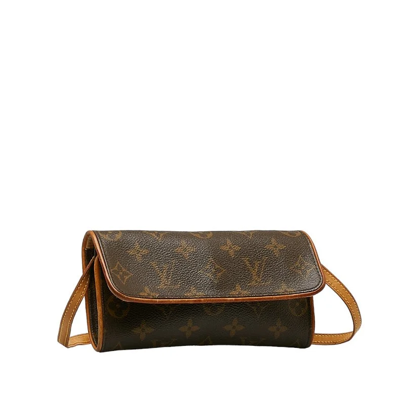 Small - sized Louis Vuitton Pochette Metis bags for a compact carryLouis Vuitton Monogram  Twin PM Shoulder Bag M51854 Brown PVC Leather  Louis Vuitton