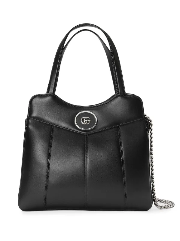 Women Gucci bags with a detachable mobile phone holderGucci Women Petite Gg Small Leather Tote Bag