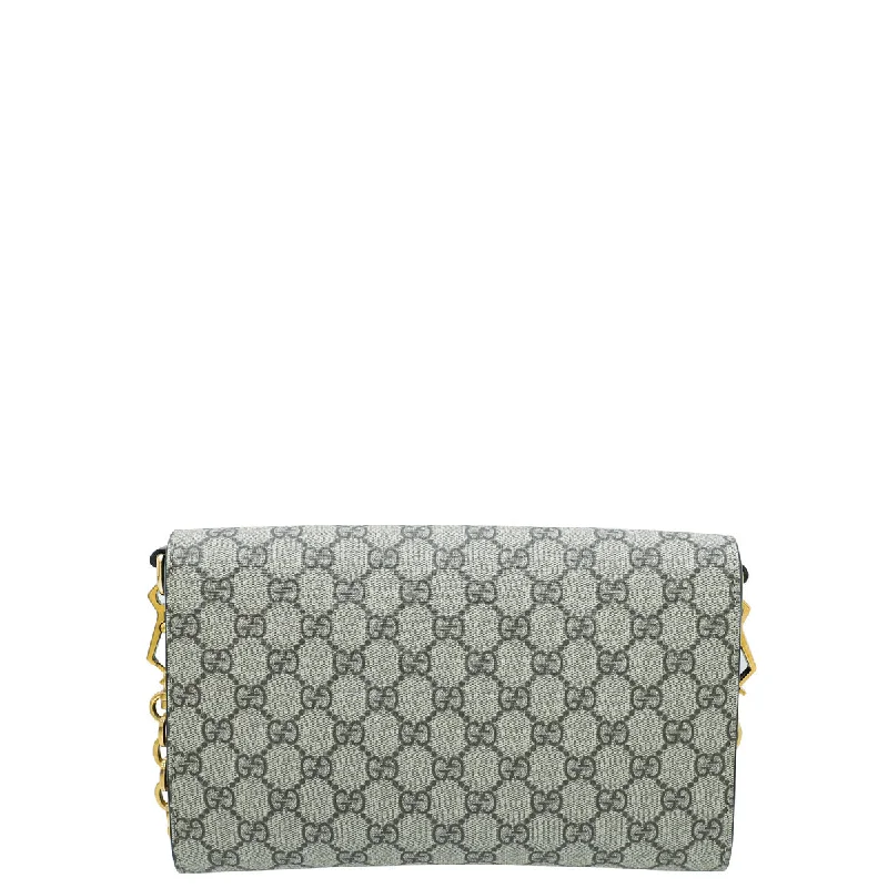 Gucci handbags for women with a back - zip pocketGucci Bicolor GG Supreme Horsebit 1955 Small Bag