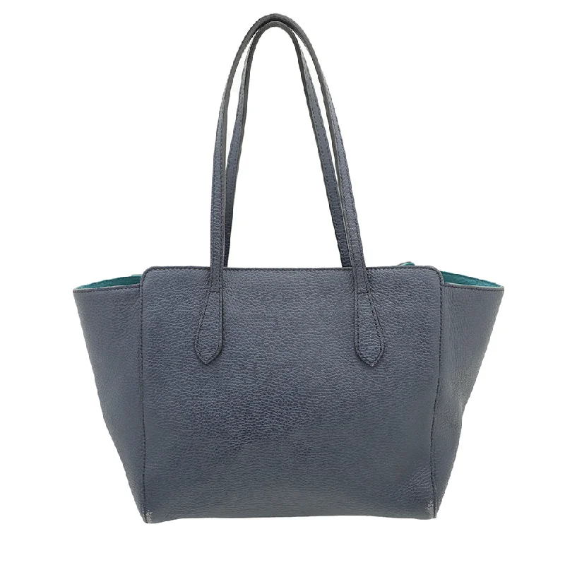 Medium - sized Women Gucci handbags for everyday useGucci Blue Swing Small Tote Bag