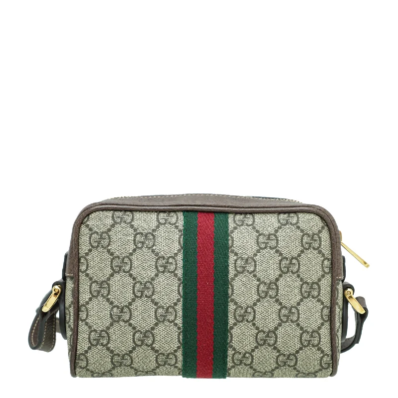 Ladies Gucci Dionysus bags with a chain - link shoulder strapGucci Bicolor GG Ophidia Supreme Mini Bag