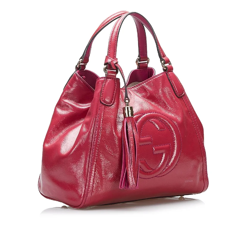 Gucci crossbody bags for women with adjustable leather strapsGucci Soho Satchel (SHG-VqP1mv)