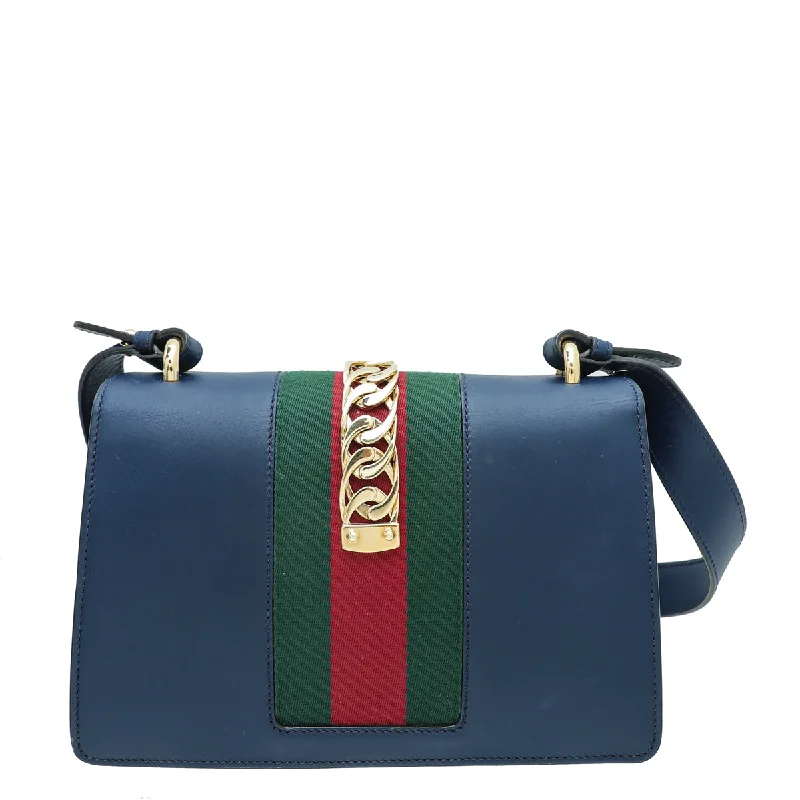 Gucci Dionysus bags for women with tiger - head claspsGucci Navy Blue Sylvie Small Bag