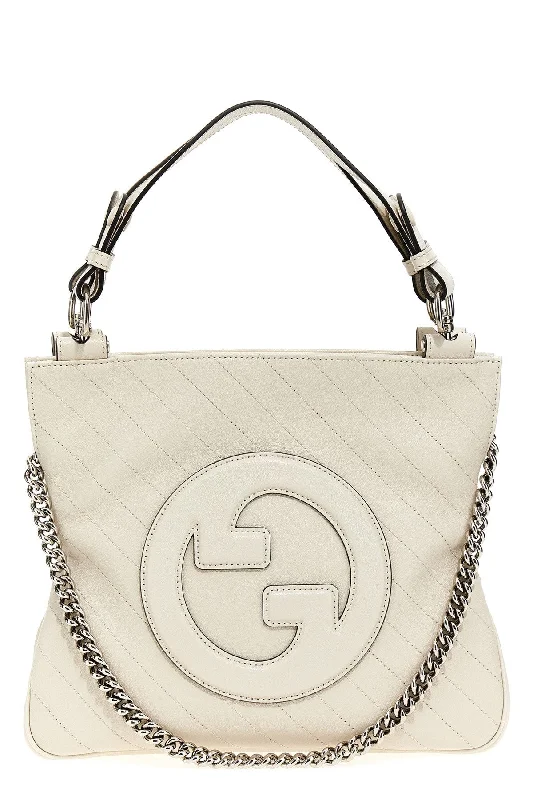 Women Gucci Sylvie bags with a leather - wrapped handleGucci Women Shopping 'Gucci Blondie'