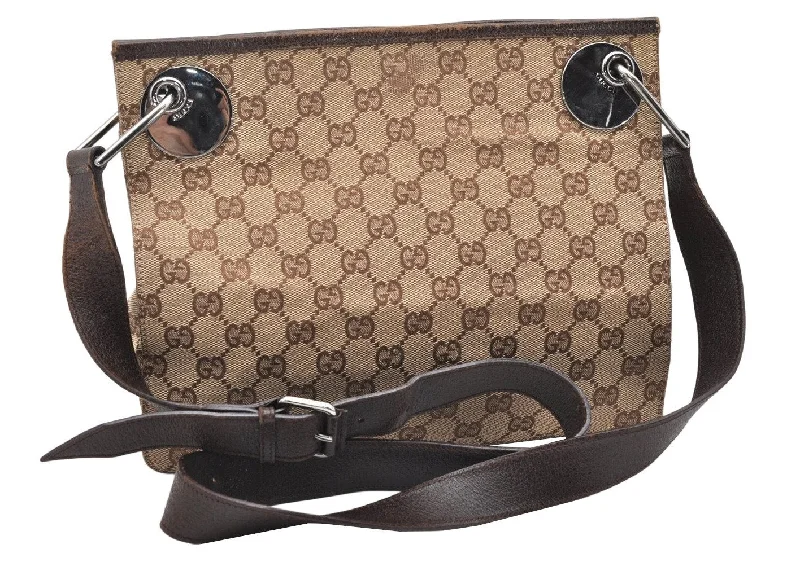 Ladies Gucci Dionysus bags in a pastel colorAuthentic GUCCI Eclipse Shoulder Cross Bag GG Canvas Leather 120841 Brown 3628K