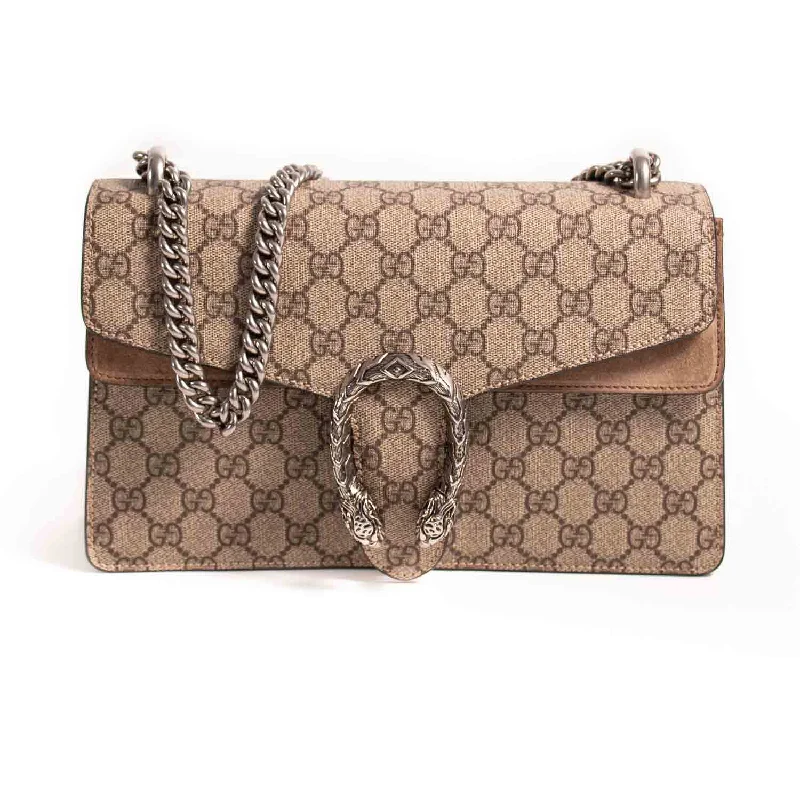 Women Gucci Sylvie bags with a detachable ribbon detailGucci Small GG Supreme Dionysus Bag