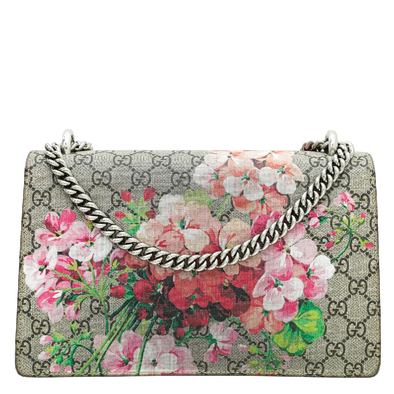 Women Gucci crossbody bags with a printed floral patternGucci Bicolor Blooms Print Dionysus Small Bag