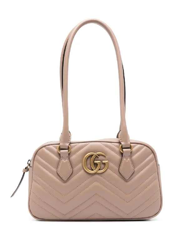 Women Gucci Sylvie bags with a leather - wrapped handleGucci Women Gg Marmont Leather Shoulder Bag