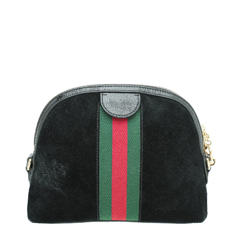 Gucci tote bags for women with a water - resistant coatingGucci Black GG Ophidia Small Bag