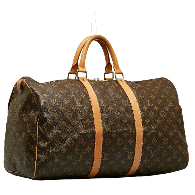 Ladies Louis Vuitton Capucines bags with gold - toned hardwareLouis Vuitton Vintage Keepall 50 Boston Bag Travel Bag M41426 Brown