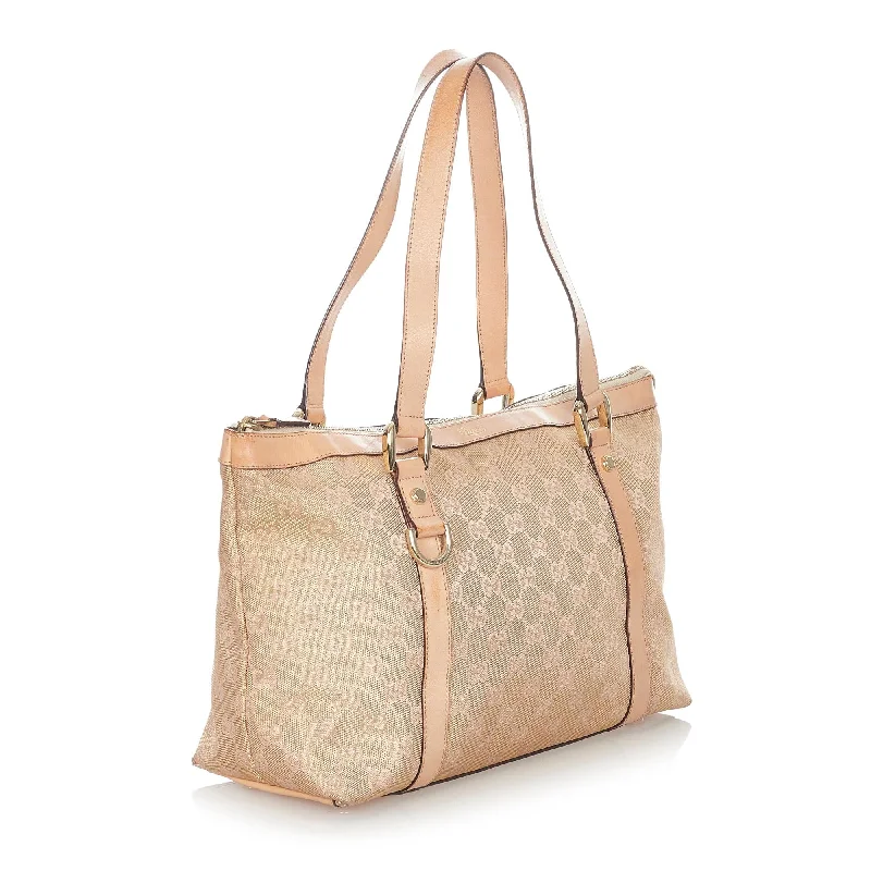 Ladies Gucci Dionysus bags with a chain - link shoulder strapGucci GG Canvas Abbey Tote Bag (23743)