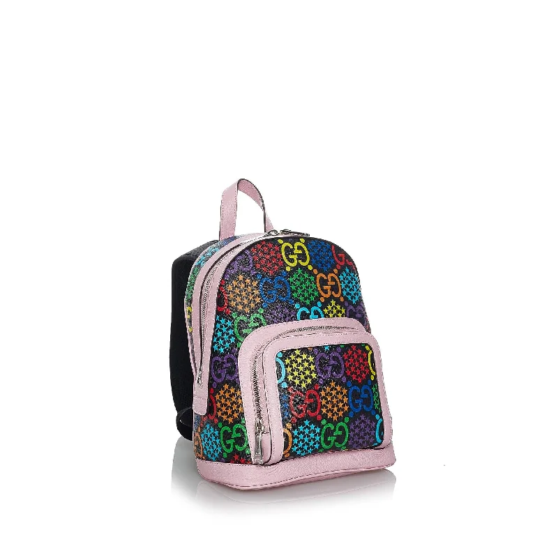 Gucci backpacks for women with a sleek silhouetteGucci GG Supreme Psychedelic Backpack (SHG-37329)