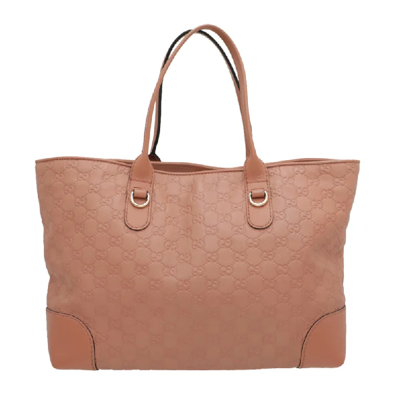 Ladies Gucci shoulder bags with a wide - width strapGucci Rose Beige Guccissima Heart Bit Charm Tote Bag