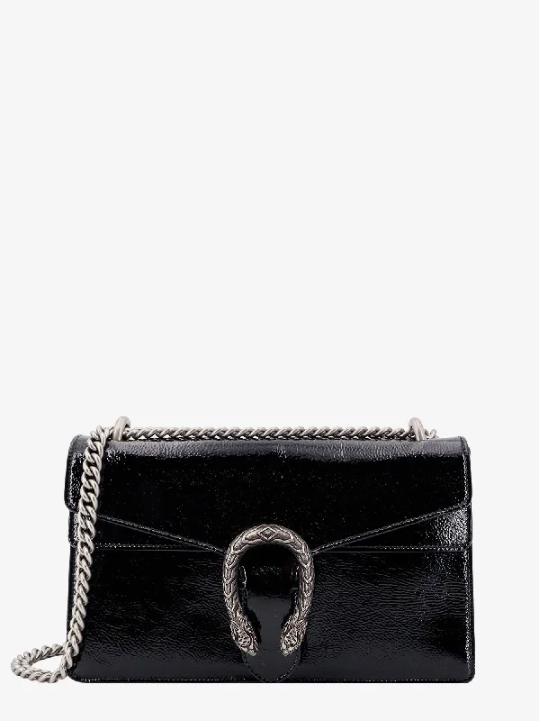 Ladies Gucci Dionysus bags with a chain - link shoulder strapGucci Women Gucci Black Shoulder Bags