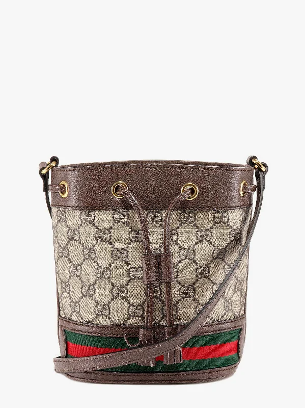 Gucci handbags for women with a beaded trimGucci Women Gucci Beige Bucket Bags