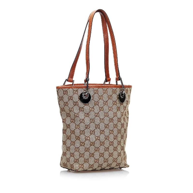 Women Gucci Sylvie bags featuring the signature web stripeGucci GG Canvas Eclipse (SHG-37364)