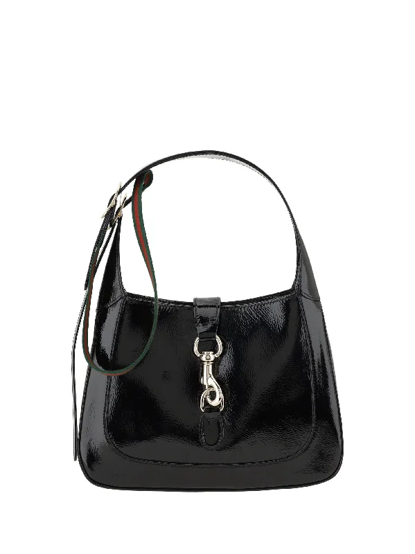 Women Gucci Sylvie bags with a crystal - embellished web stripeGucci Women Jackie Shoulder Bag