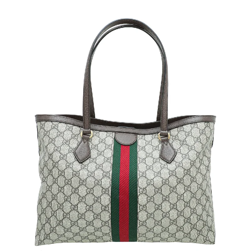 Women Gucci bags with a detachable mirror insideGucci Bicolor GG Ophidia Tote Bag