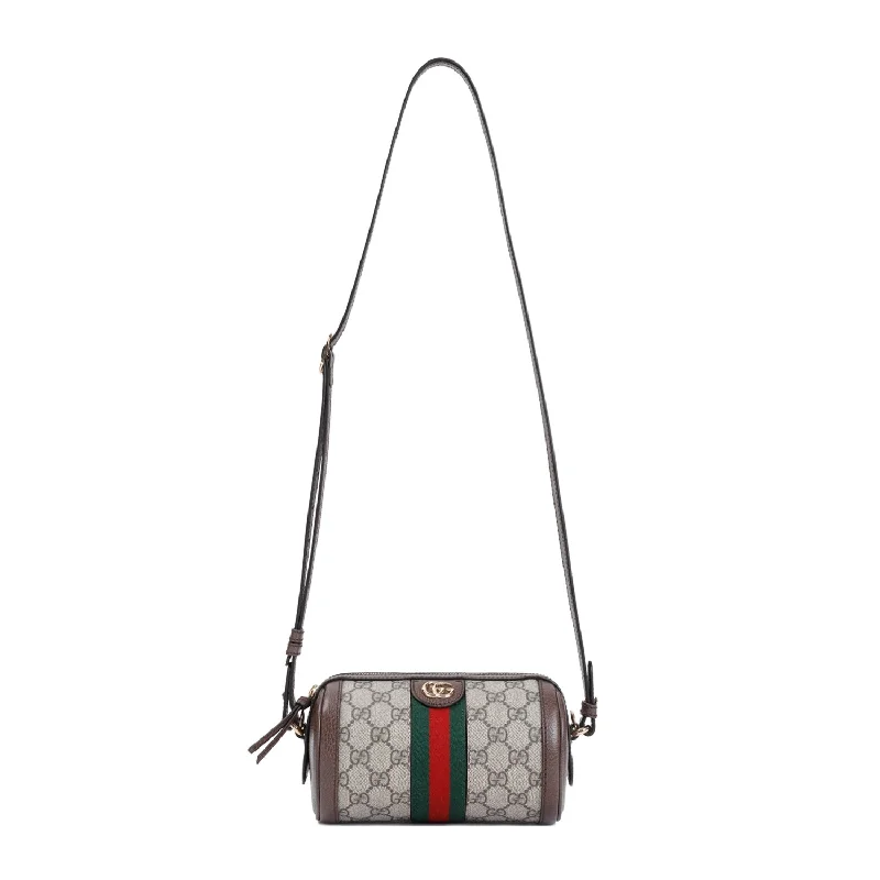 Women Gucci bags with a chain - link trim and a leather bodyGucci Women Gucci Ophidia Mini Shoulder Bag