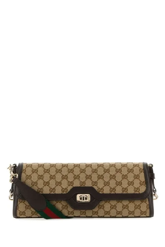 Ladies Gucci Dionysus bags with a chain - link shoulder strapGucci Women Original Gg Fabric Medium Luce Shoulder Bag