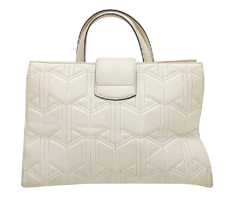 Women Gucci crossbody bags with a keychain holderGucci White Quilted Dionysus Large Tote Bag