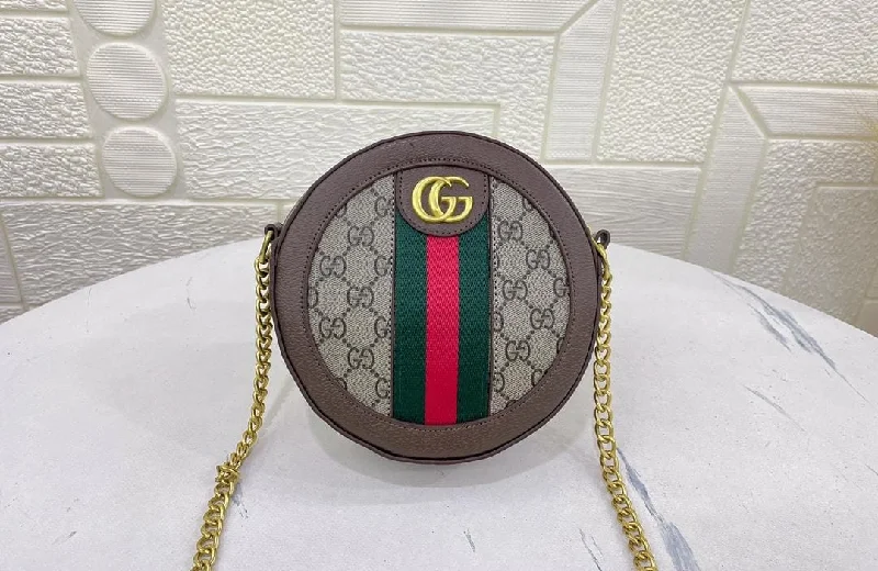 Women Gucci crossbody bags in a bold red colorGucci Round Ophidia(Crossbody Shoulder) Handbag