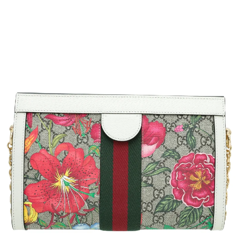 Gucci backpacks for women with a hidden back pocketGucci Multicolor GG Flora Ophidia Small Bag