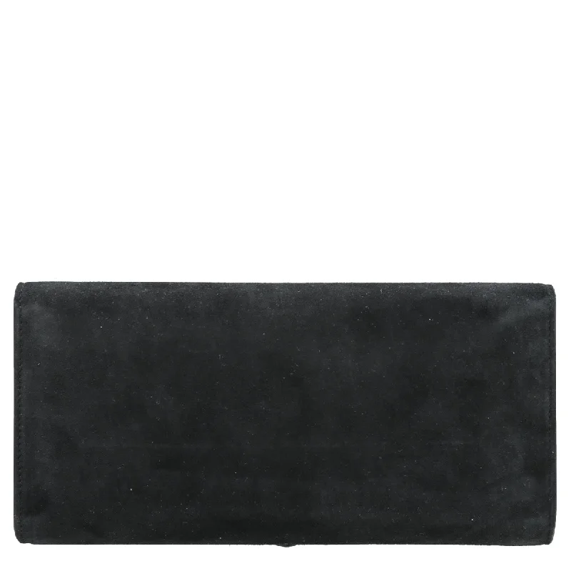 Gucci handbags for women with a patent - leather finishGucci Black Velvet Dionysus Clutch