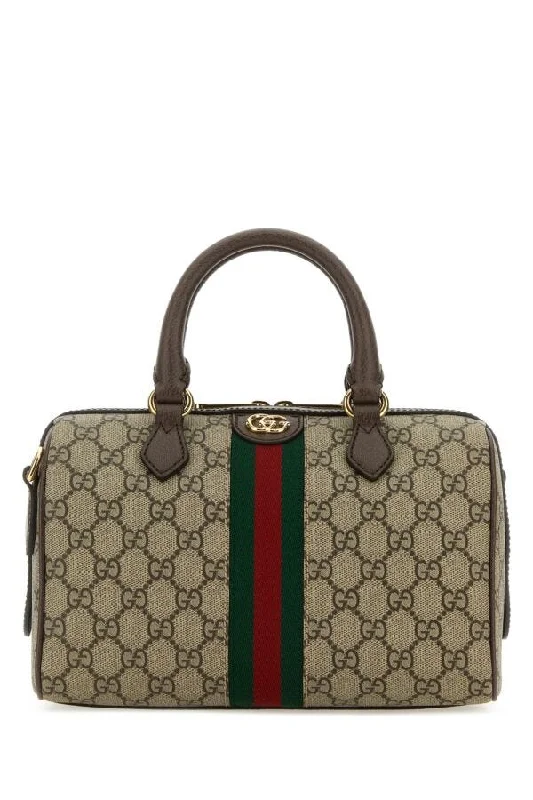 Medium - sized Women Gucci handbags for everyday useGucci Women Gg Supreme Fabric And Leather Small Ophidia Gg Handbag